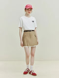 Slim Fit Round Neck Letter T-Shirt