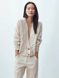 Women Ethereal Floral Knitted Casual Cardigan