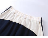 Baggy Patchwork Striped Shorts
