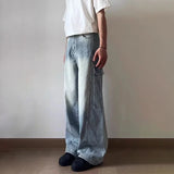 Vintage Wide Leg Cargo Denim Jeans
