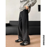 Retro Gradient Black Baggy Jeans