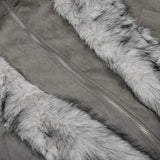 Streetwear Winter Vintage Fur Thicken Parkas Jacket
