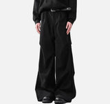 Classic Micro Flared Pleated Casual Pants