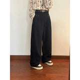 Retro Loose American Japanese Pleated Trousers