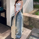 Butter-Smooth Washed High Waist Wide Leg Jeans