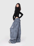 Smog Blue Wasteland Ripped Jazz Pants