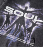 Retro Vintage Soul Shadow Graphic Hoodie