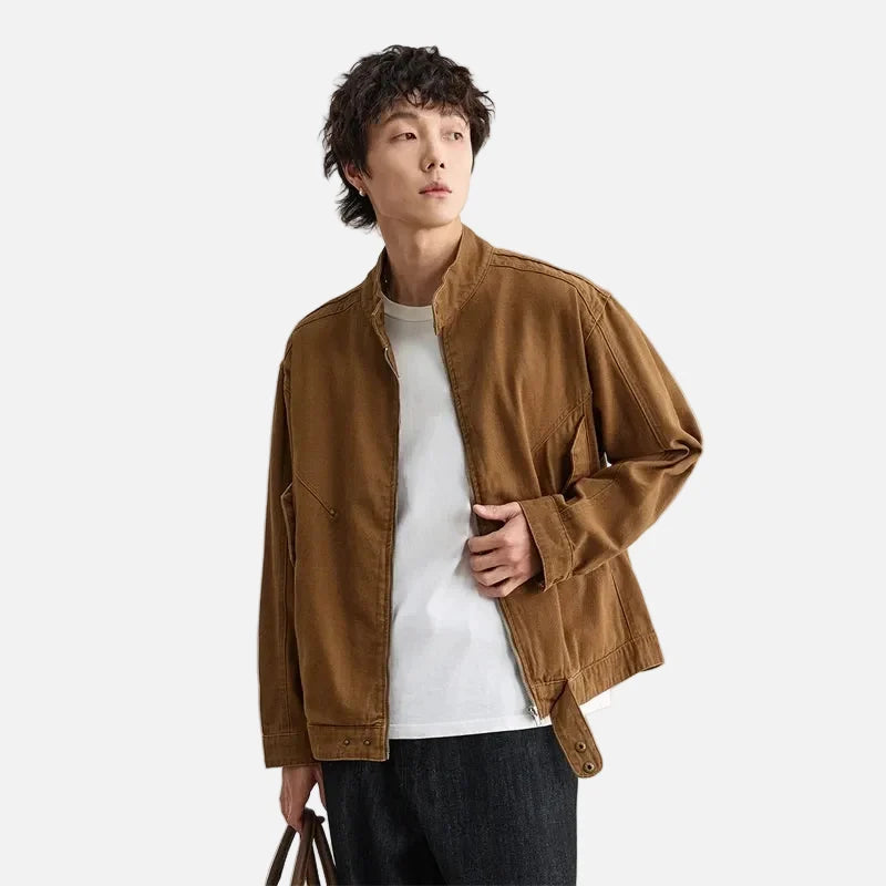Stylish High-End Pure Cotton Workwear Jacket