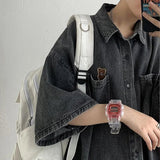 Stylish Hip Hop Retro Japanese Style Short Sleeve Shirt