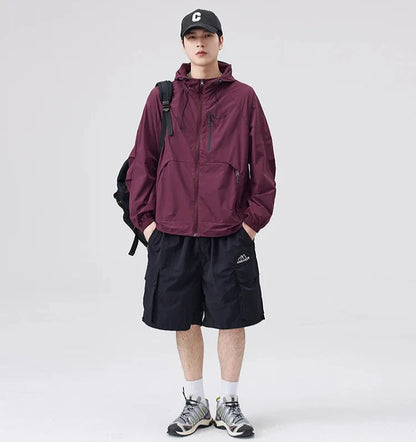 Breathable Waterproof Sunscreen Hooded Jacket