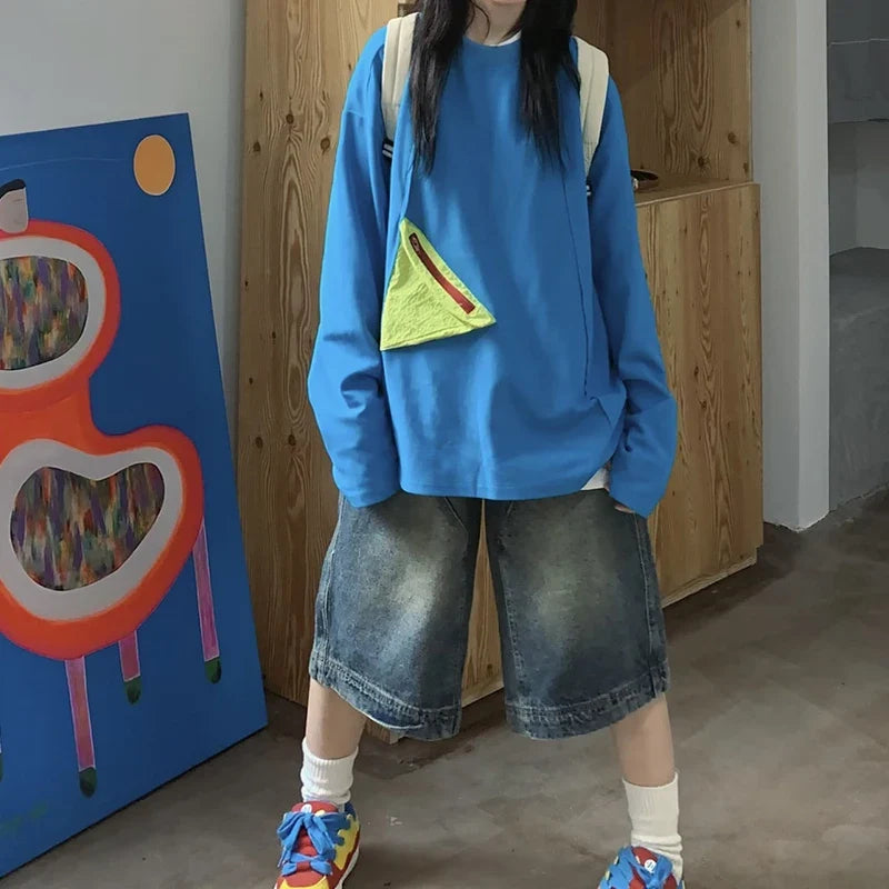 Vintage Denim Cargo Shorts