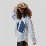Patchwork Long-sleeved Shirt