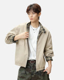 Versatile Reversible Plaid Harrington Jacket