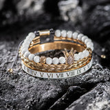 Set Crown Stainless Steel Bracelet