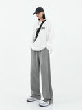 Versatile Wide-leg High Waist Sweatpants