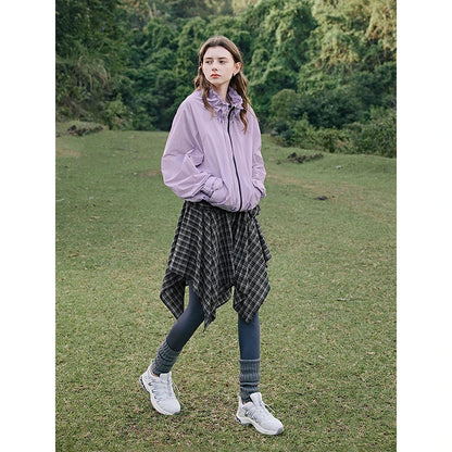 Lightweight Ice Silk Jacquard Drawn Collar Sweatshirt