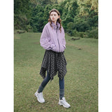 Lightweight Ice Silk Jacquard Drawn Collar Sweatshirt