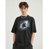 Oversized Retro Grasping Hand T-Shirt