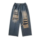 Washed Ripped Pants