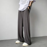 Oversized Summer Pleated Silk Pants