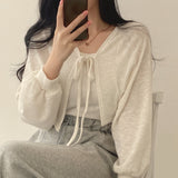Thin Knitted Single Breasted Cardigan