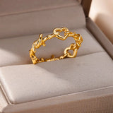 Barbed Wire Heart Gothic Ring