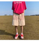 Wide-leg Letter Print Shorts