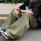 Versatile Loose Straight Cotton Wide Leg Pants