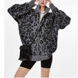 Geometric Print Vintage Knit Sweater