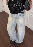 Aesthetic Hip Hop Wide Leg Denim Jeans