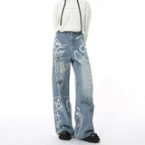 Essential Hand-Painted Scrawl Denim Jeans