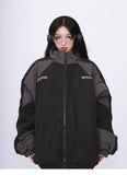 Oversized Energy Streetwear Patchwork Windbreak Jacket