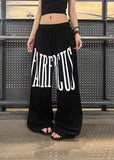 Essential Oversized Star Print Loose Fit Sport Sweatpants