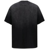 Y2K Retro Letter Embroidered Tie Dye Cotton T-Shirt