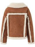 Ladies Retro Suede Leather Jacket