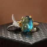 Luxury Metal Carving Bird Ring