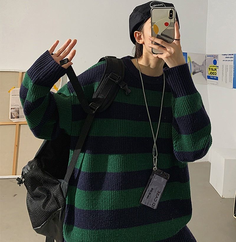 Striped Knitted Sweater