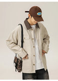 Cozy Detroit Felt Style Cotton Jacket