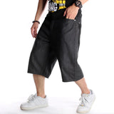 Effortless Chic Black Streeywear Denim Shorts