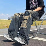 Retro High Street Hip Hop Ripped Jeans