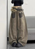 Durable High Street Curved Knife Denim Jeans