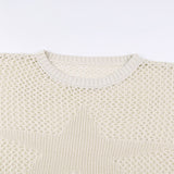 Y2K Loose Knitted Holes Sweater