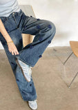 Wardrobe Staple Floral High Waist Wide Leg Jeans