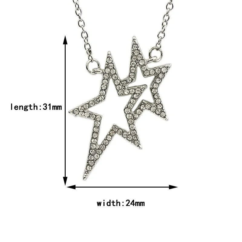 Y2K Star Pendant Necklace