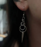 Gothic Spike Loop Stainless Steel Earrings