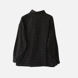 Trendy Korean Style Lapel Plaid Long Sleeve Shirt