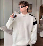 Streetwear Korean Style Round Neck Knit Sweater