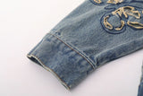 Embroidery Butterfly Denim Jacket
