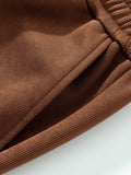 Drawstring Baggy Sweat Shorts