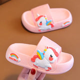 Cute Unicorn Kids Flip Flops Slippers